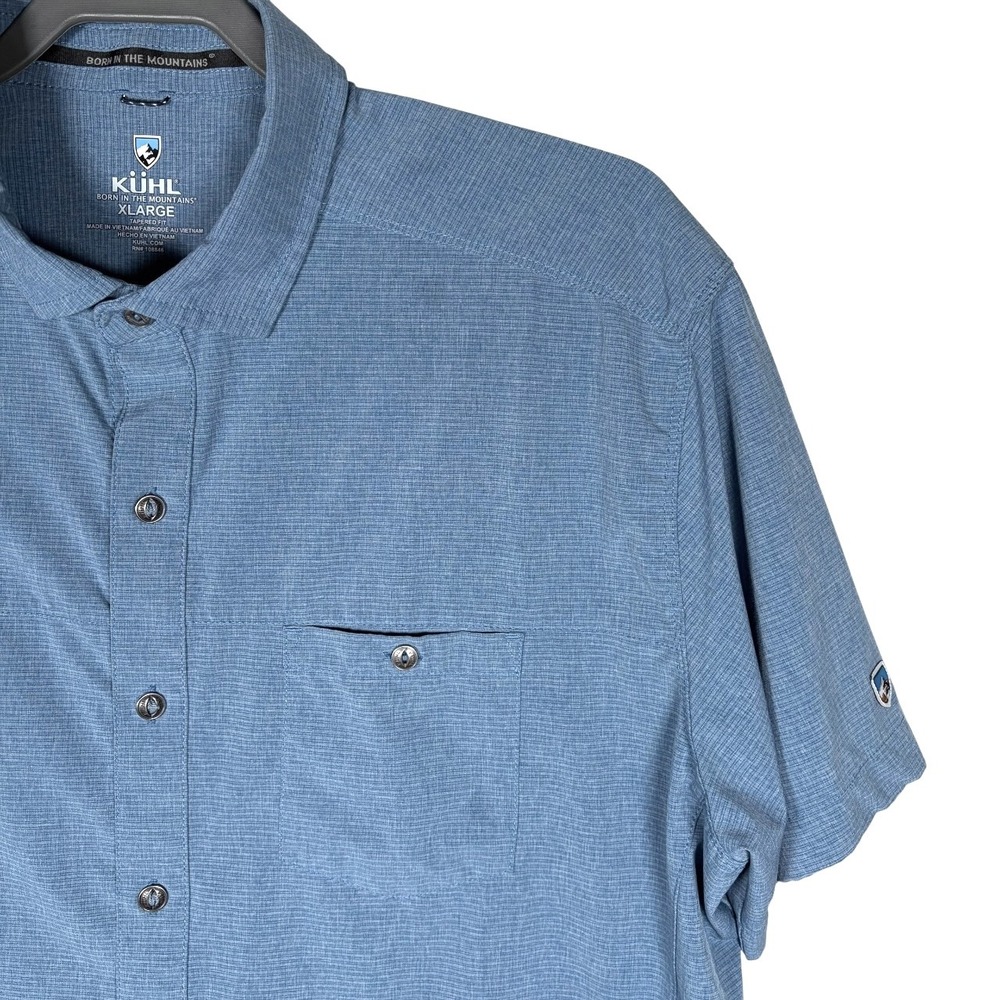 KUHL Optimizr Shirt Mens XL Tapered Fit Short Sleeve Button Up Hiking Utility - Picture 3 of 15